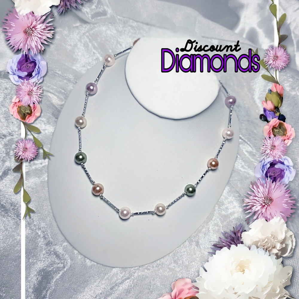 South Sea Pearl 10 mm Necklace in Soft Pastel Colors 18, 20, 22, & 24 Inch Sizes